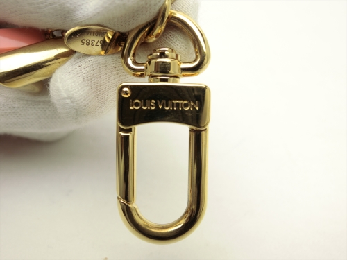 Louis Vuitton Authentic Metal Plastic Flower V GM Key Chain Bag